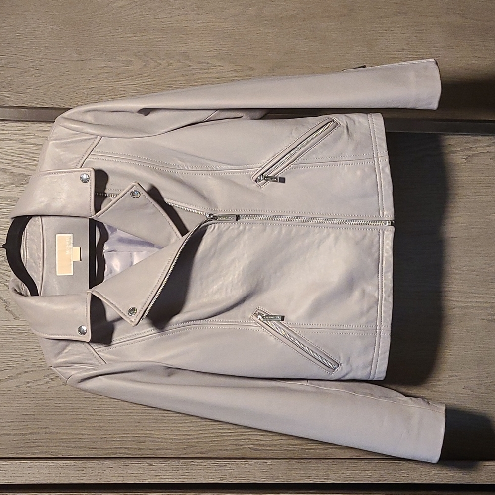 Michael Micheal Kors Leather Moto Jacket L